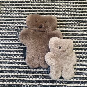 🌿Flatout Bear 100% Australian Sheepskin Soft Cuddly Bears Latte Chocolate